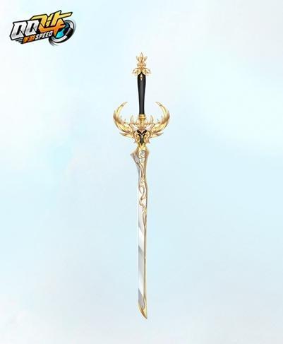 属性：着装度 + 5；亮银剑身，金兰纹饰，手持时走路有轻音特效