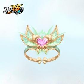 属性：情侣亲密度每日上限 + 10；金色环扣嵌粉心宝石，佩戴后聊天框有专属标识